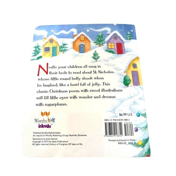 The Night Before Christmas Kids Hardcover  Book 6x5x1 - Picture 2 of 3